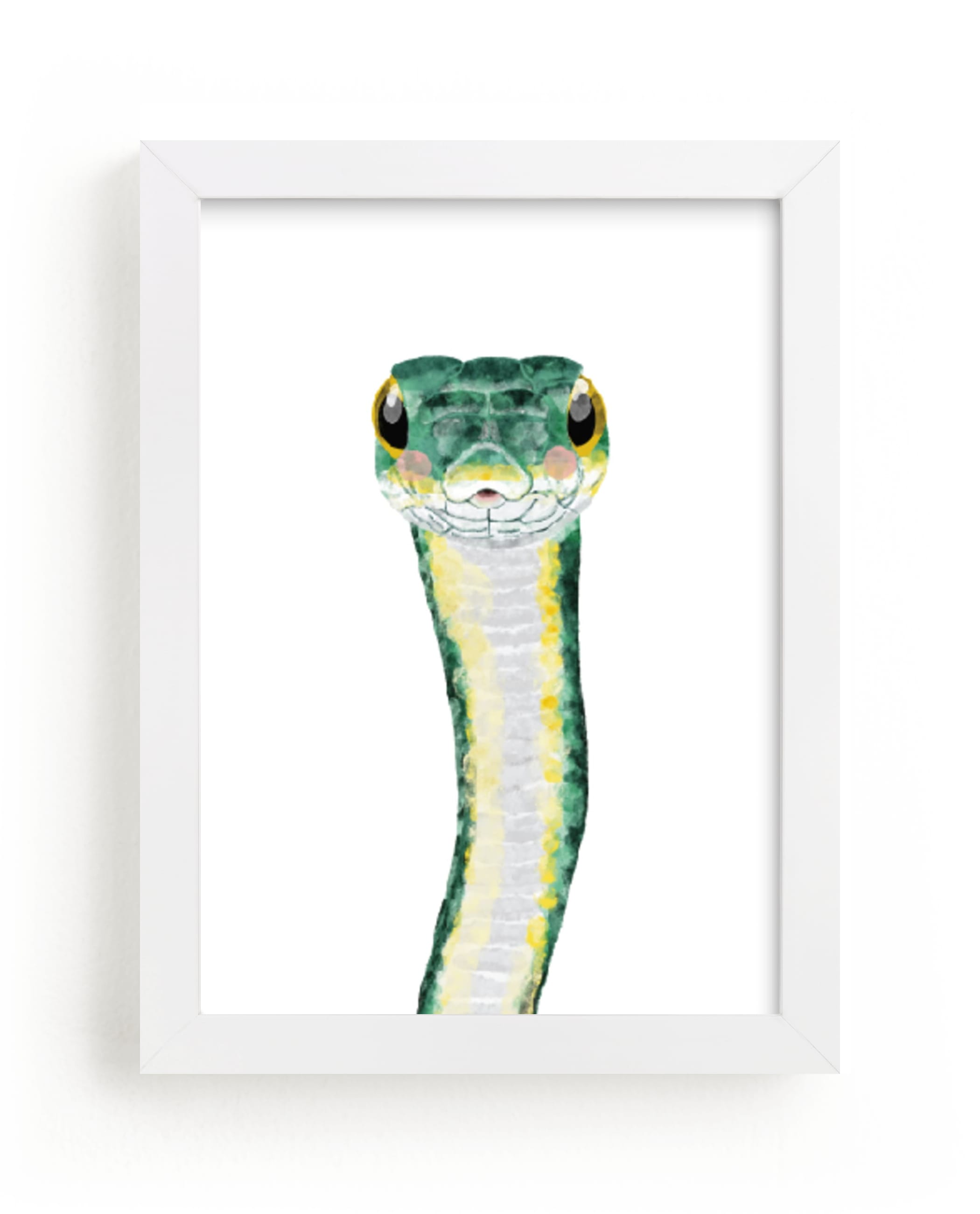 "Baby Animal Snake" by Cass Loh in beautiful frame options and a variety of sizes.
