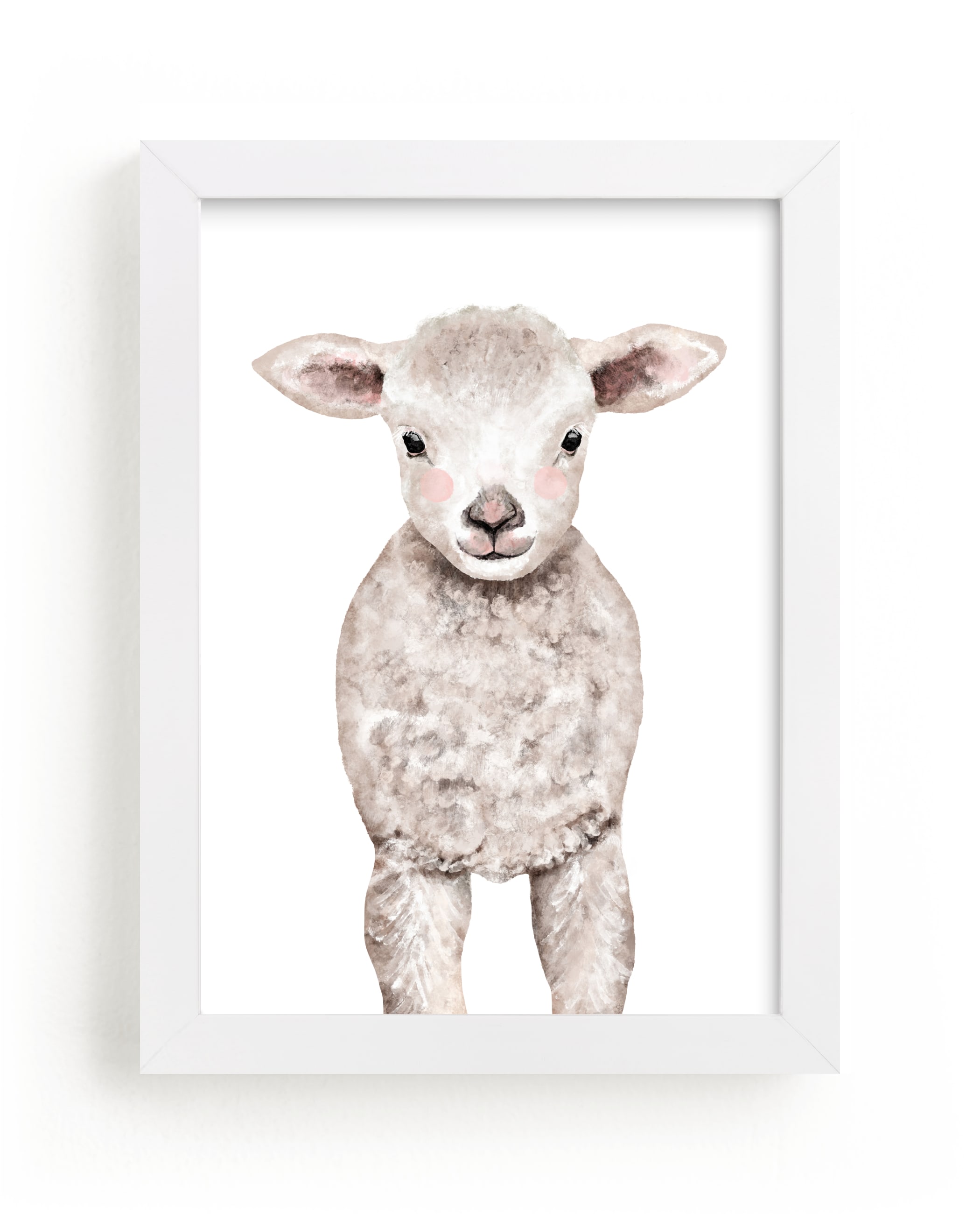 "Baby Animal Sheep" by Cass Loh in beautiful frame options and a variety of sizes.