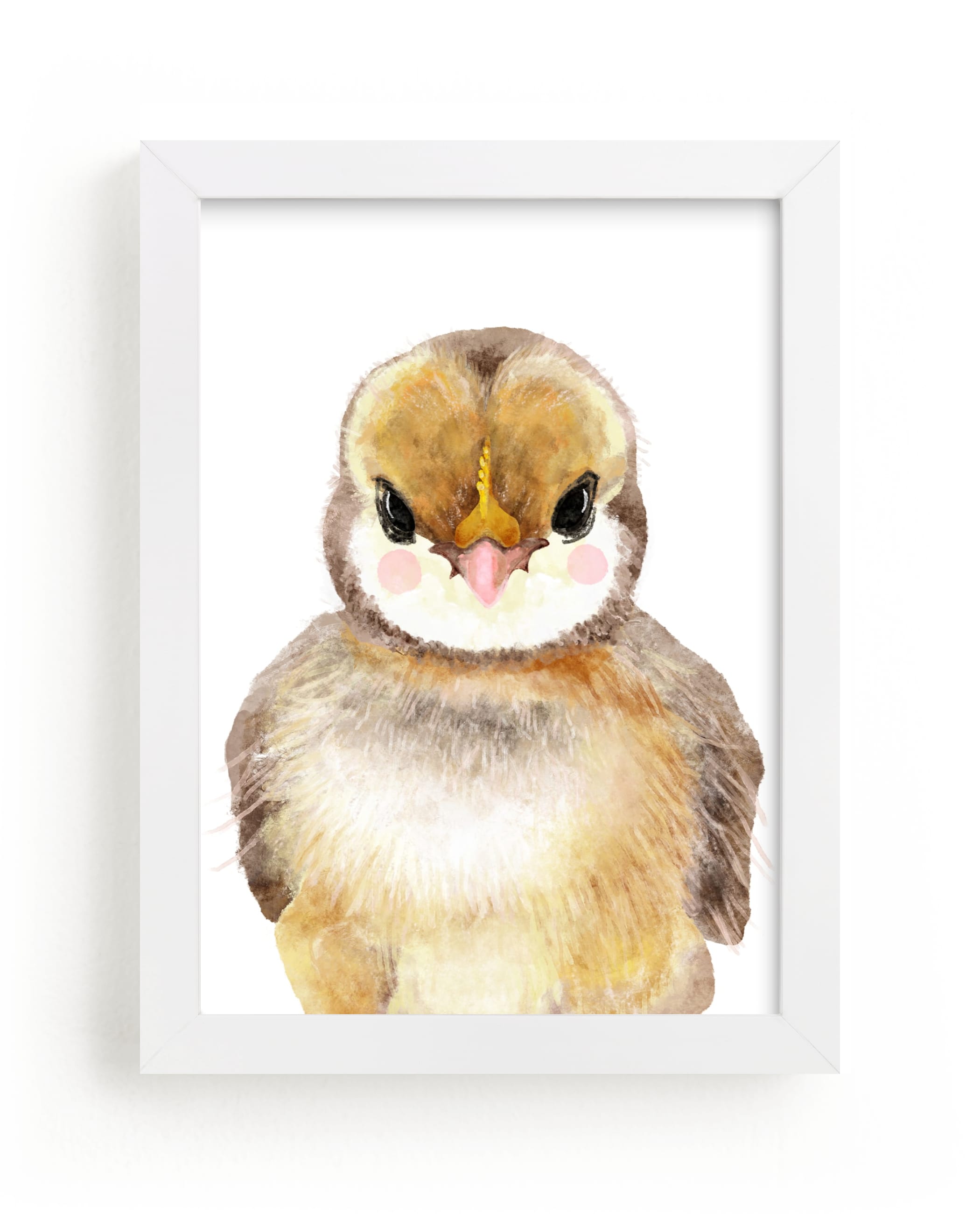 "Baby Animal Rooster" by Cass Loh in beautiful frame options and a variety of sizes.