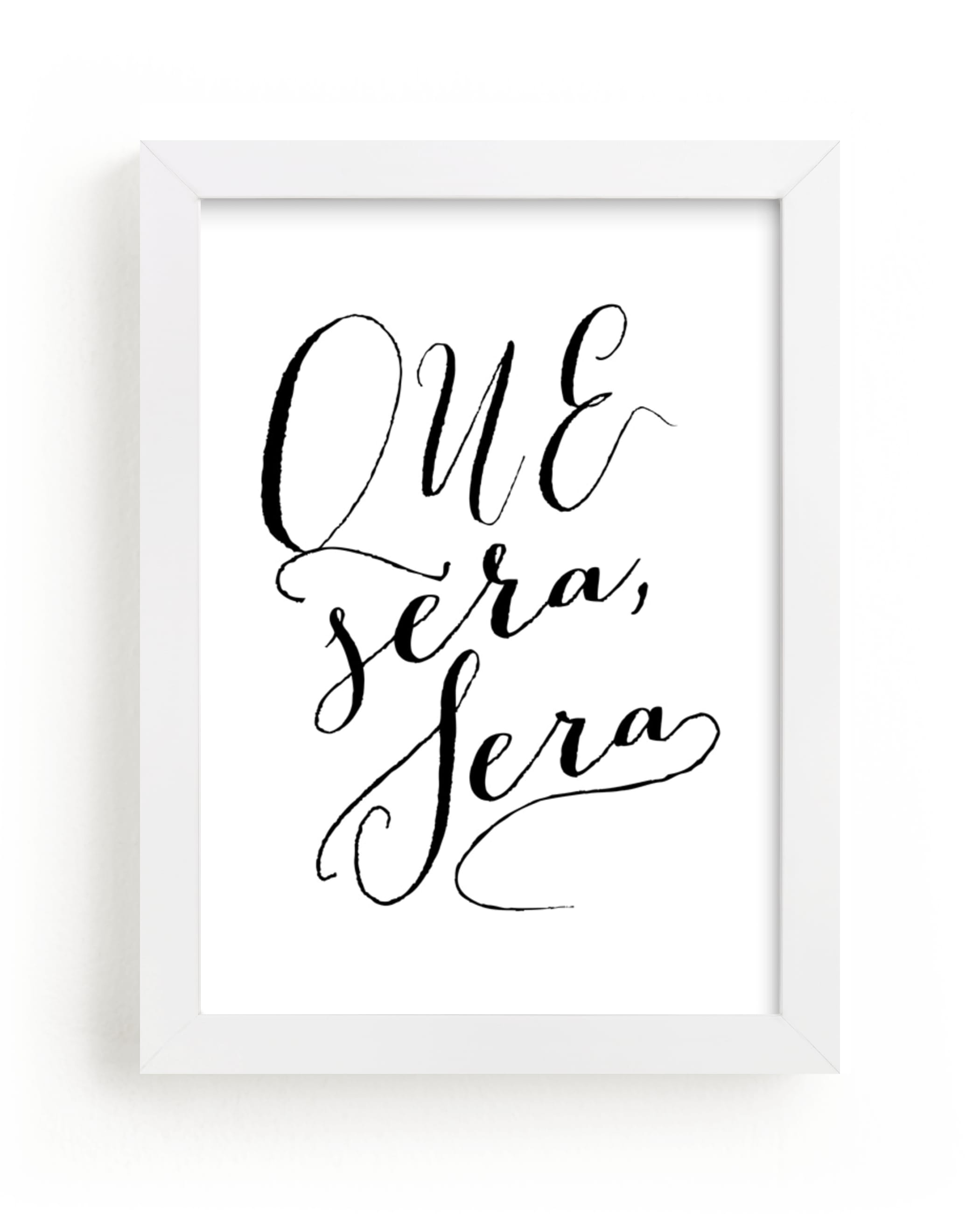 "Que Sera" - Art Print by Red Impressionz in beautiful frame options and a variety of sizes.