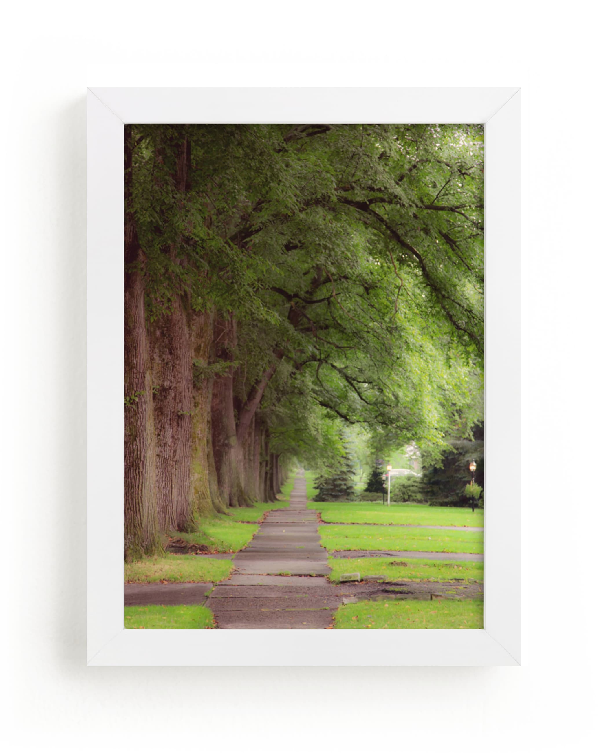 "The Street I Live On II" - Art Print by Erin Niehenke in beautiful frame options and a variety of sizes.