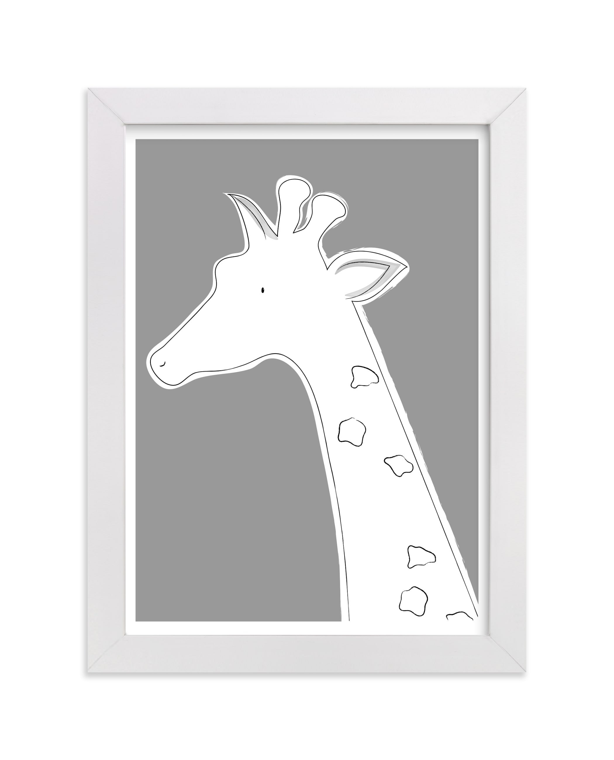 The Quiet Giraffe Wall Art Prints by Rebecca Marchese | Minted