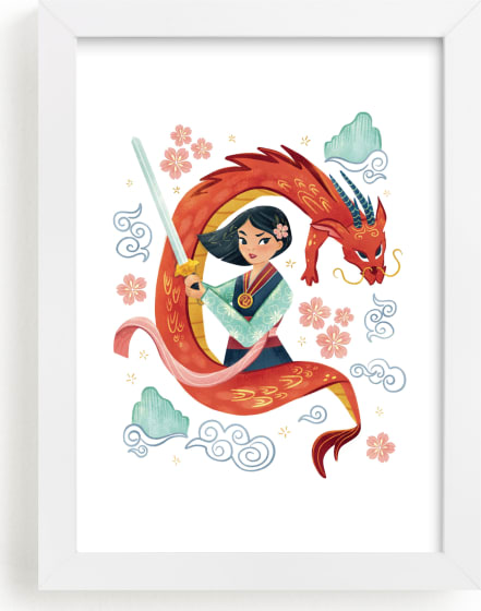 This is a colorful disney art by curiouszhi called Warrior Princess Mulan.