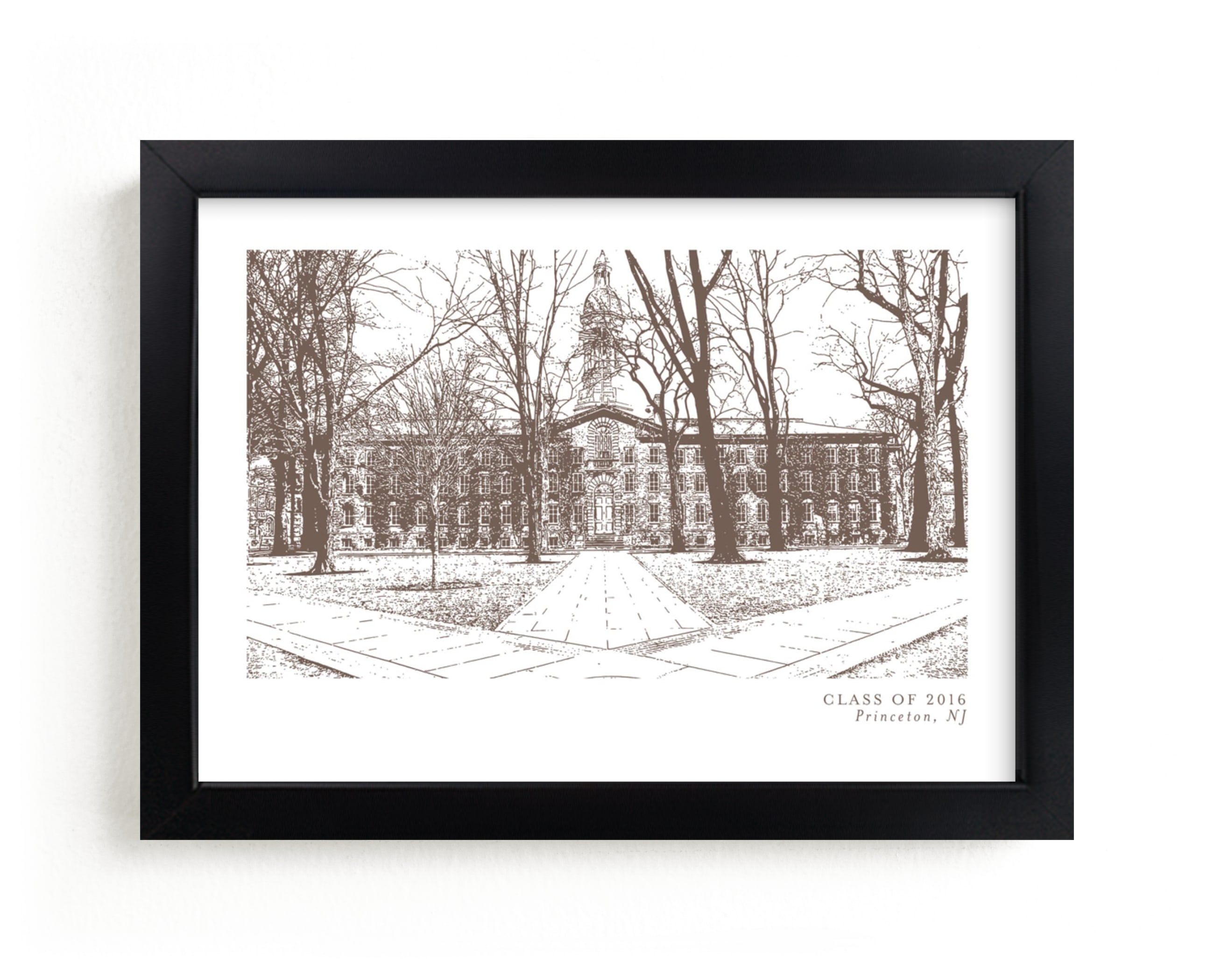 "School Series – Princeton, NJ" by Minted in beautiful frame options and a variety of sizes.