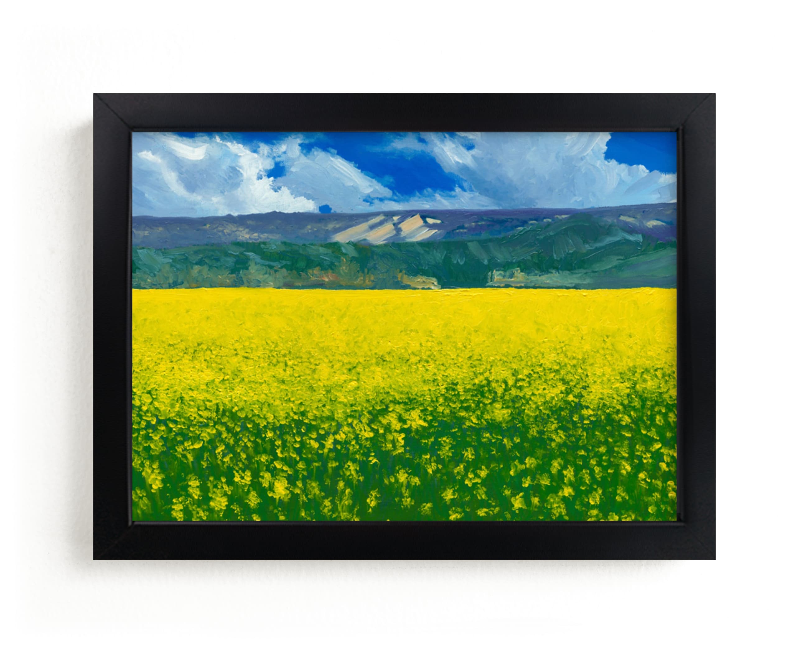 "Calistoga Mustard" - Art Print by Robert Deem in beautiful frame options and a variety of sizes.