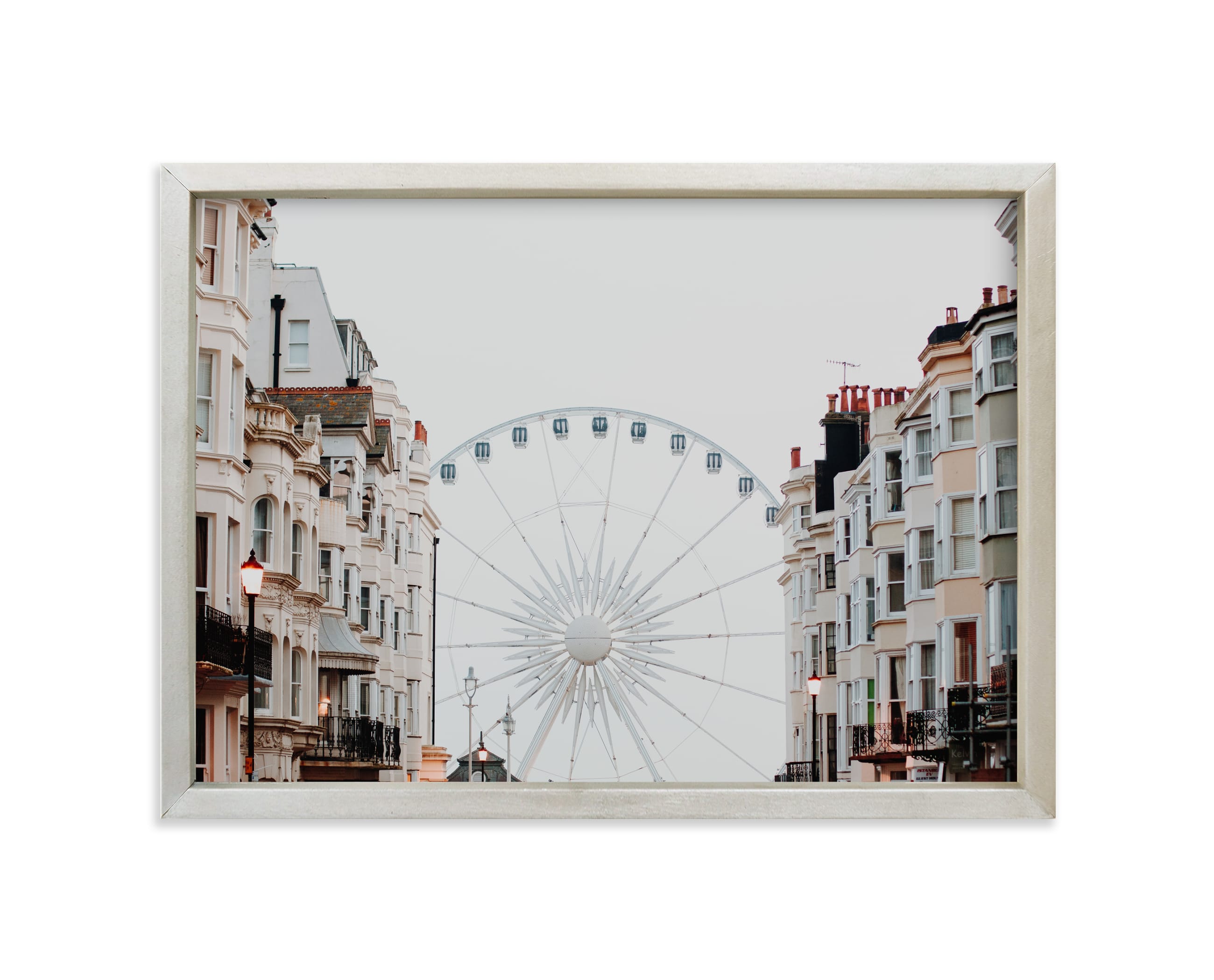 "Down the Street" - Limited Edition Art Print by Annie Montgomery in beautiful frame options and a variety of sizes.