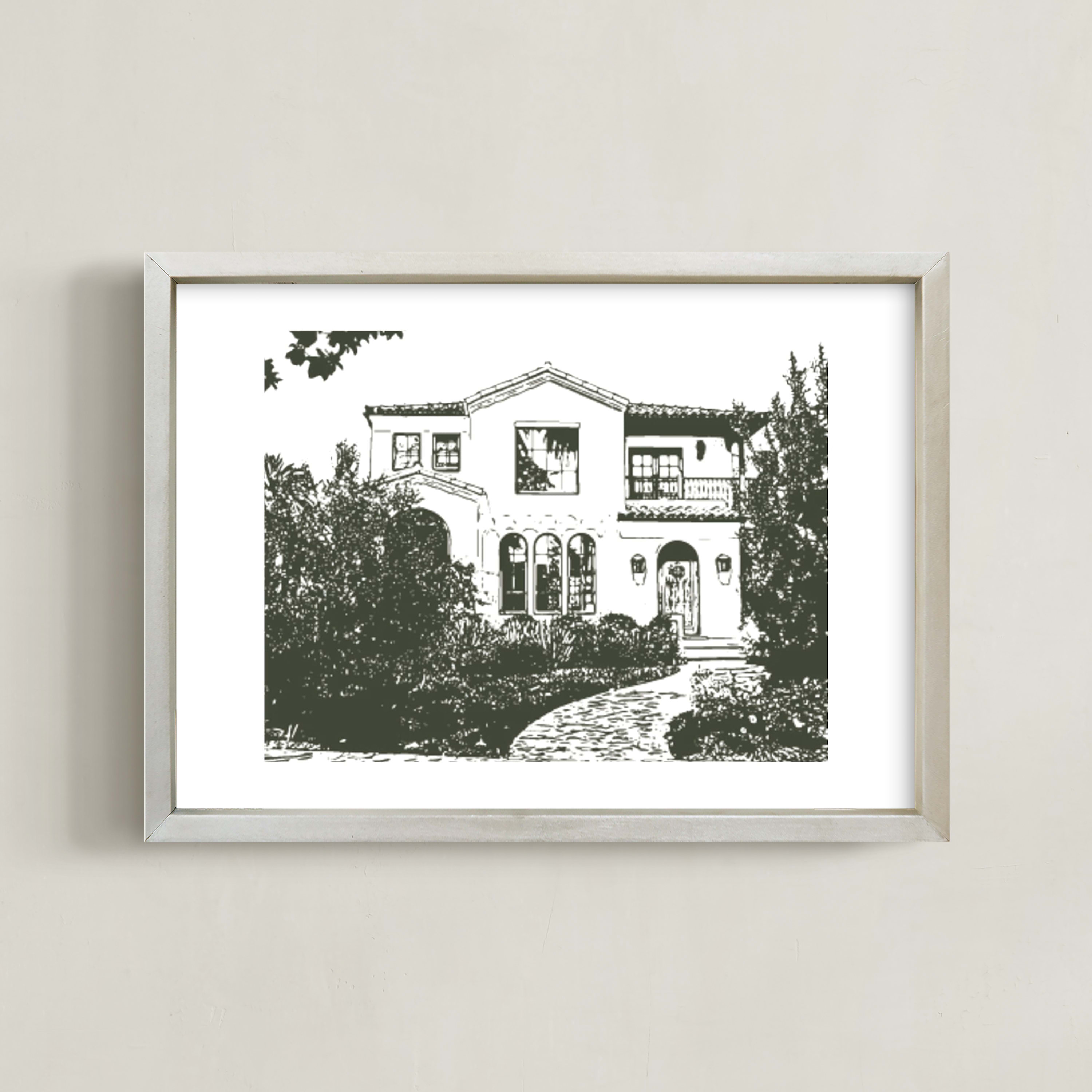 Custom House Portrait ArtbyMinted