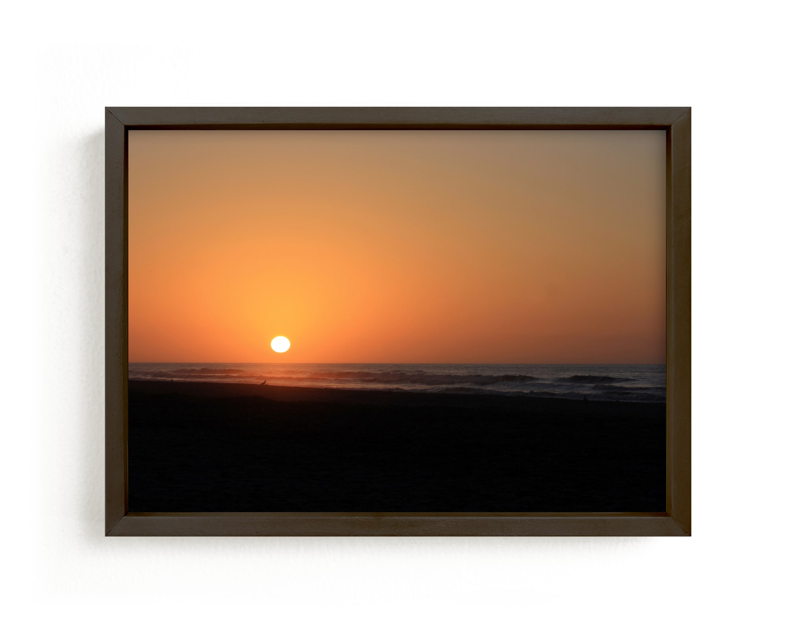 "Peach Beach" - Art Print by Janelle Wourms in beautiful frame options and a variety of sizes.