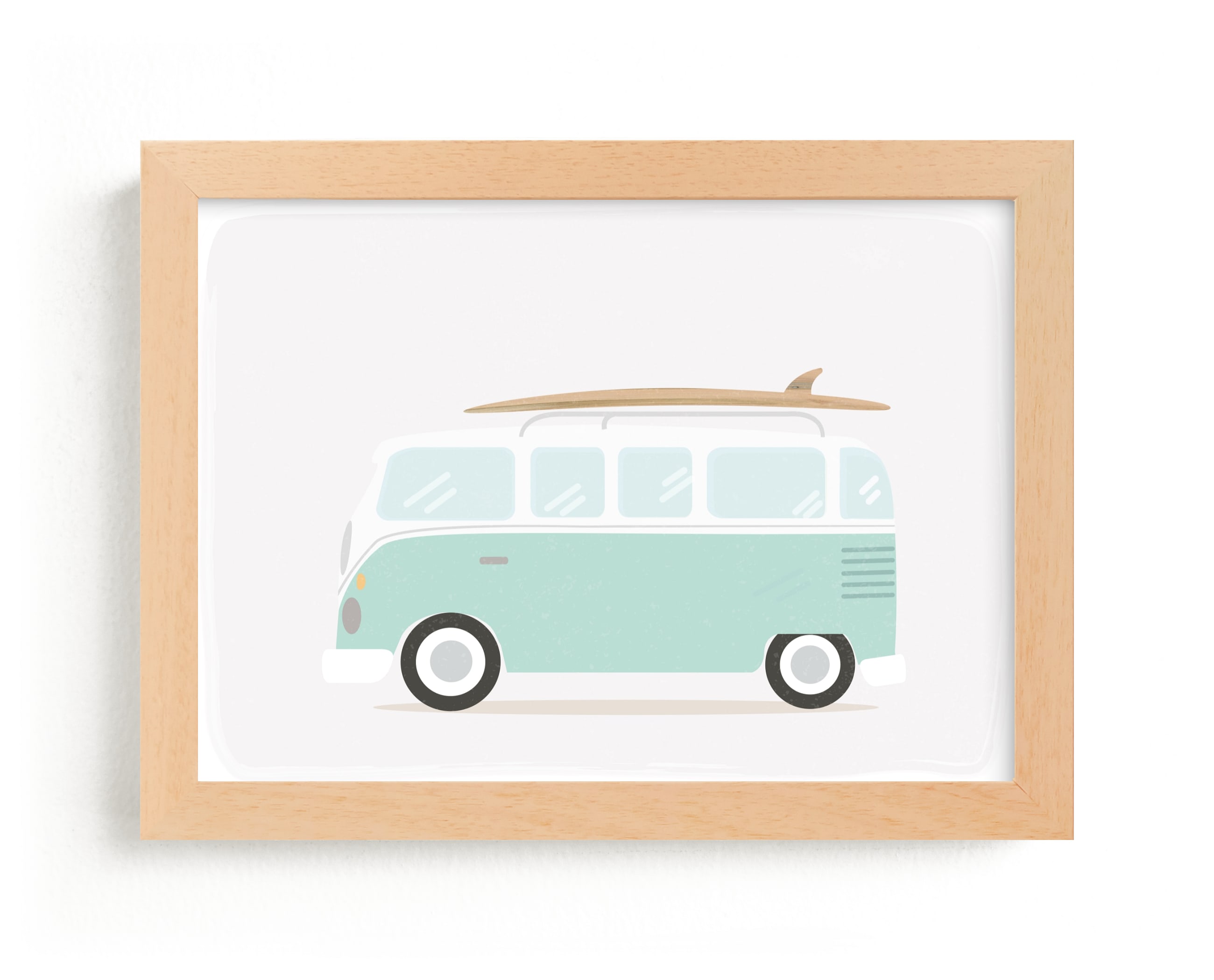 "Beach Bus" - Limited Edition Art Print by Itsy Belle Studio in beautiful frame options and a variety of sizes.