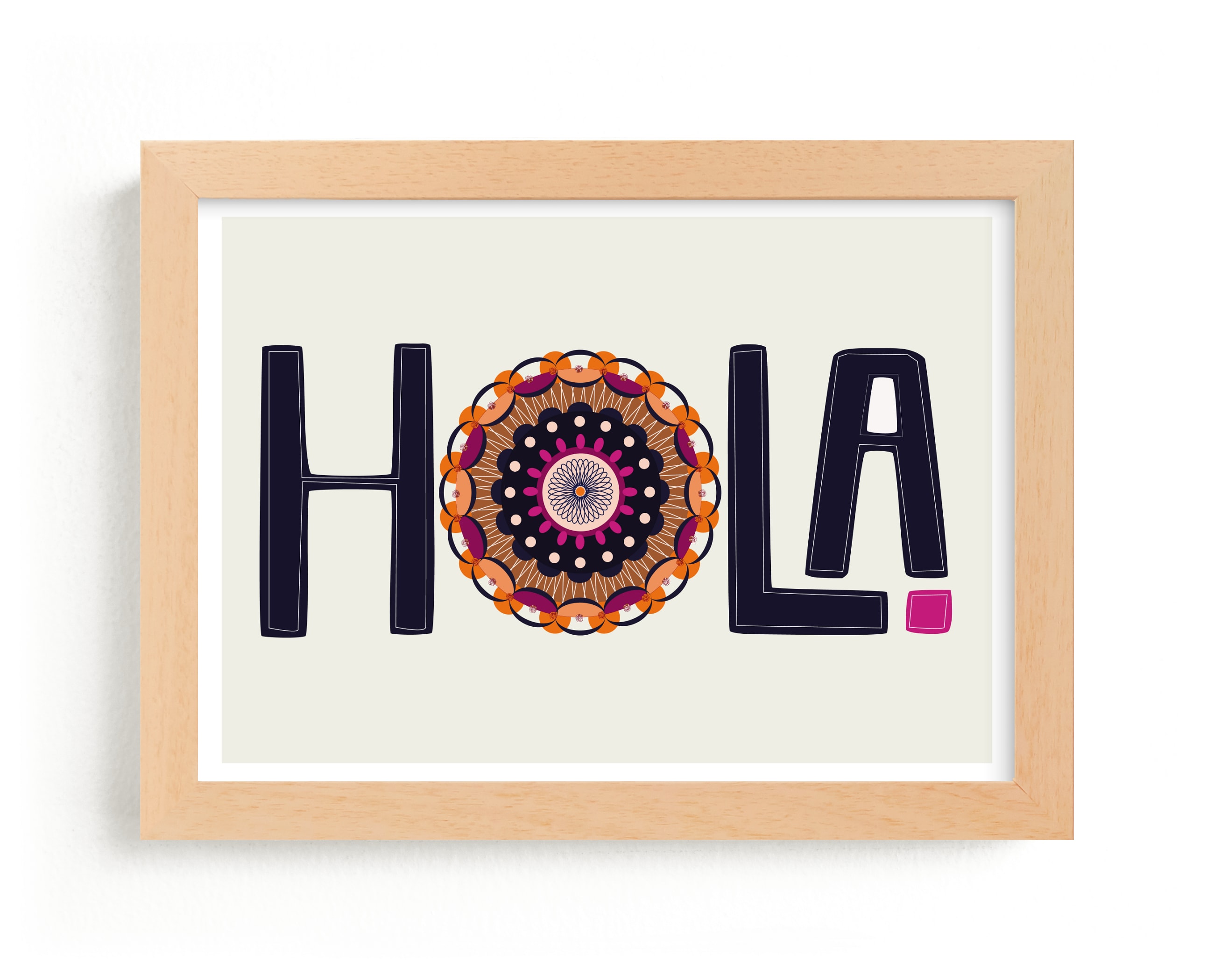 "Hola" - Art Print by Rebecca Humphreys in beautiful frame options and a variety of sizes.