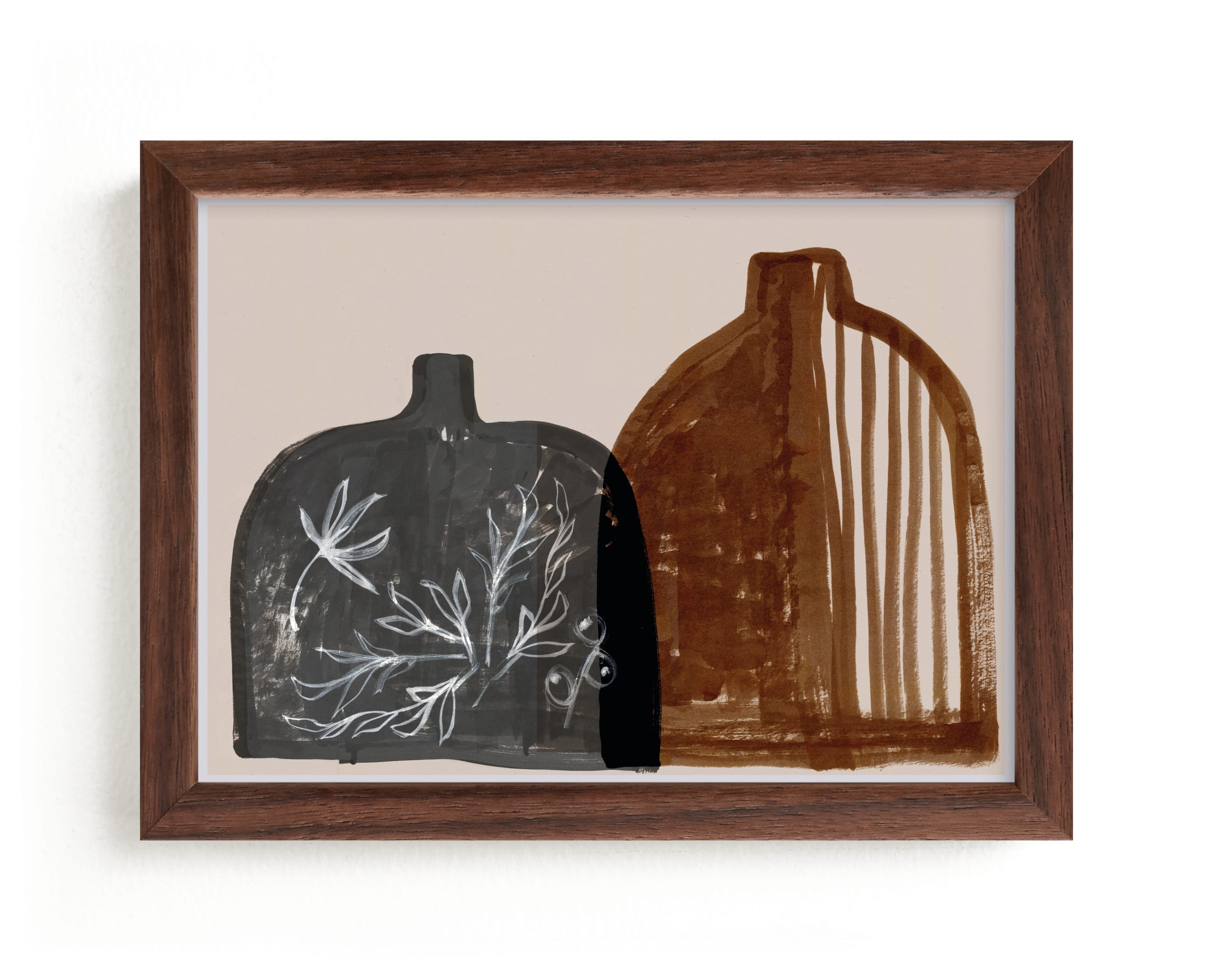 "Two vases" - Limited Edition Art Print by Bethania Lima in beautiful frame options and a variety of sizes.