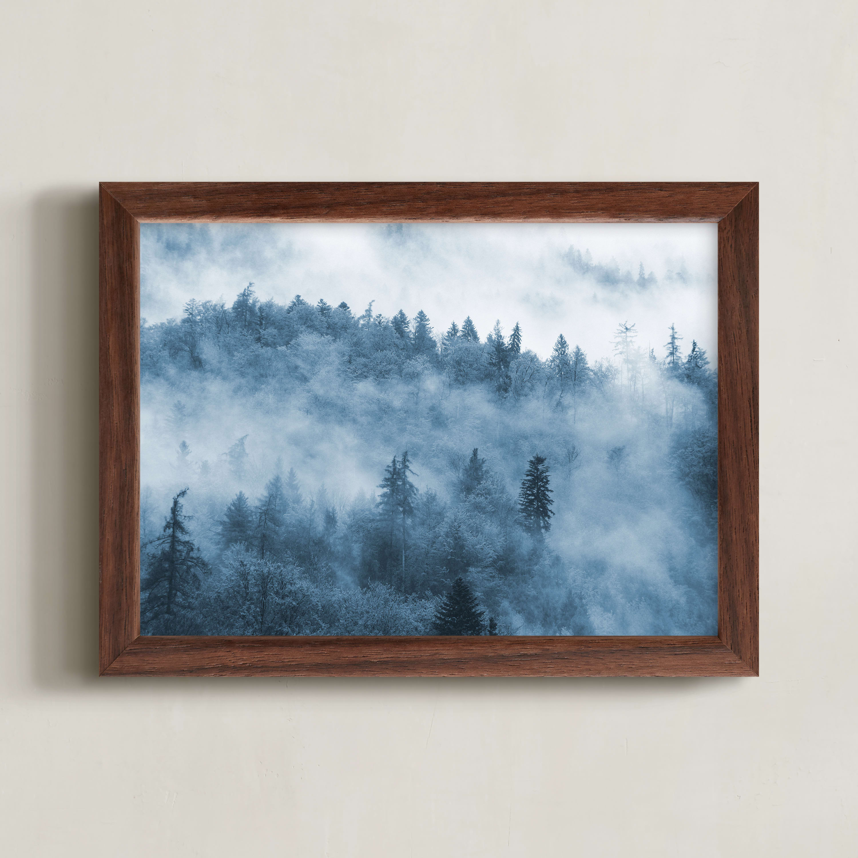 misty forest Wall Art Prints by lulu and isabelle Minted