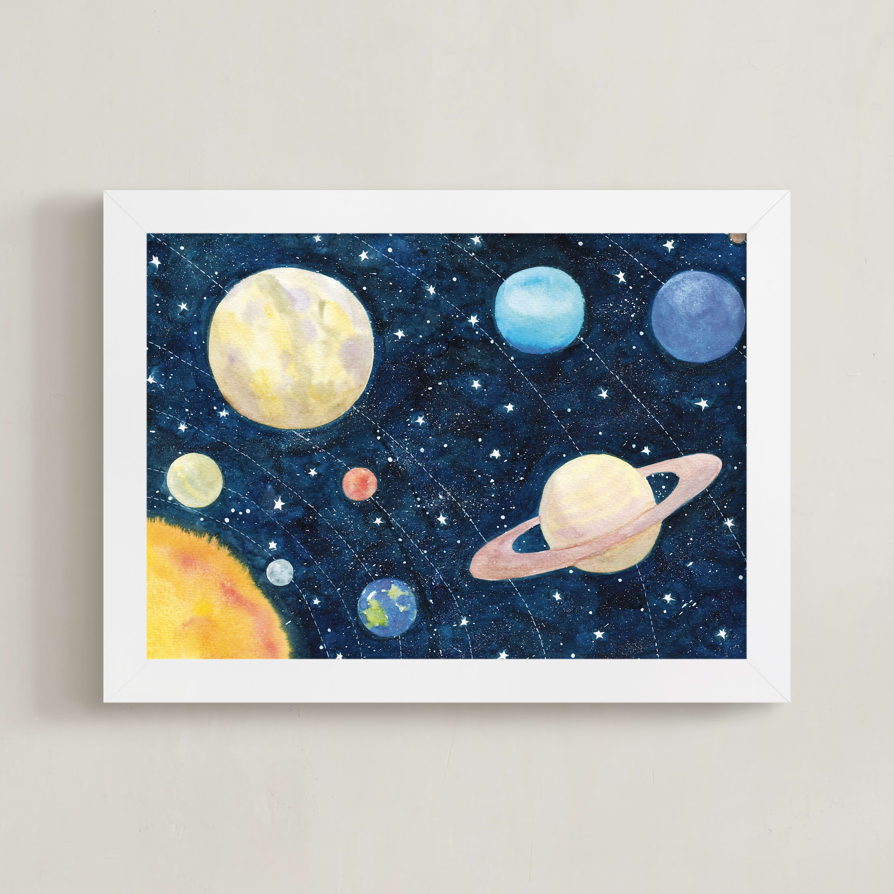 Solar System Wall Art Prints By Alexandra Dzh Minted