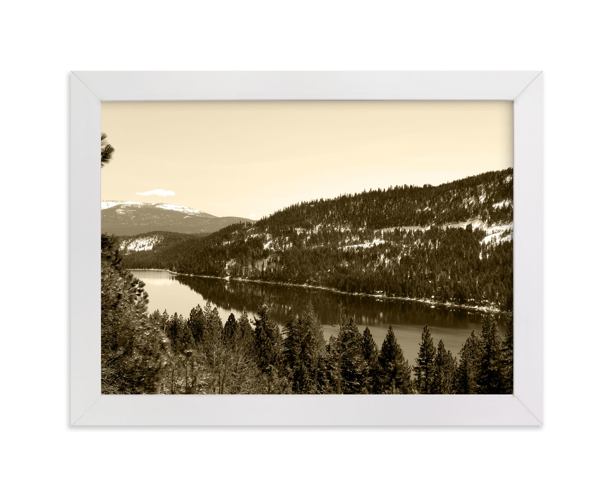 "Lake Tahoe no. 5" - Art Print by Neeta Sawhney in beautiful frame options and a variety of sizes.