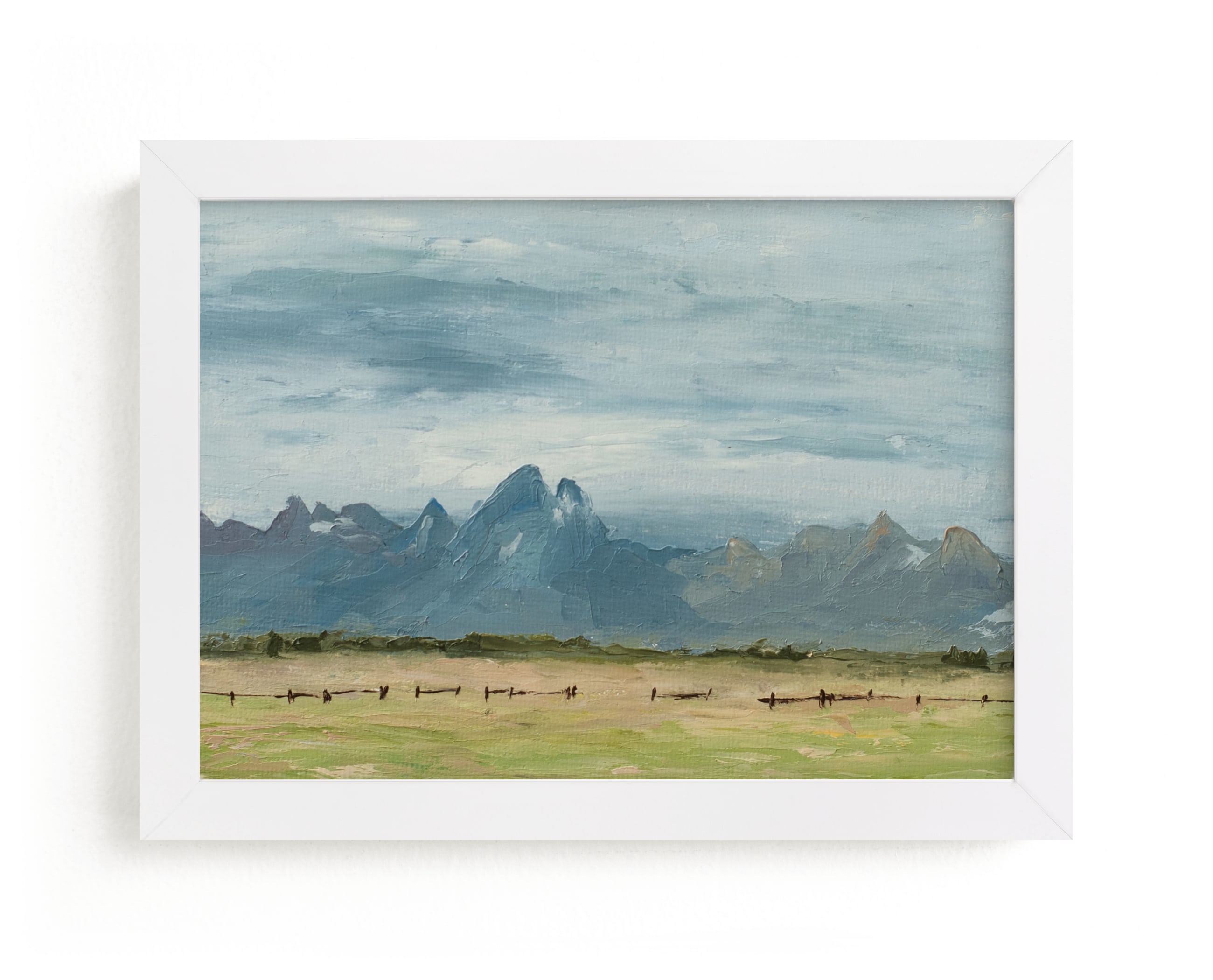 "Teton Valley" - Art Print by Laura Morris in beautiful frame options and a variety of sizes.