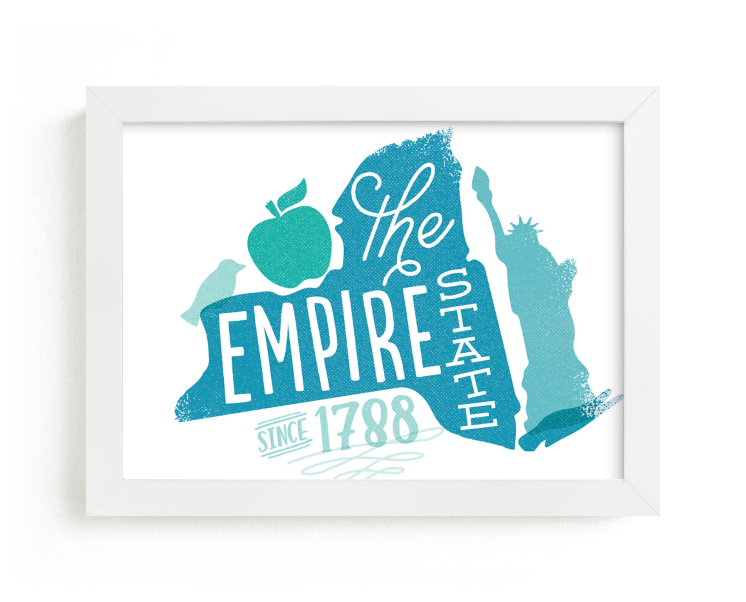 "The Empire State" - Art Print by Jessie Steury in beautiful frame options and a variety of sizes.