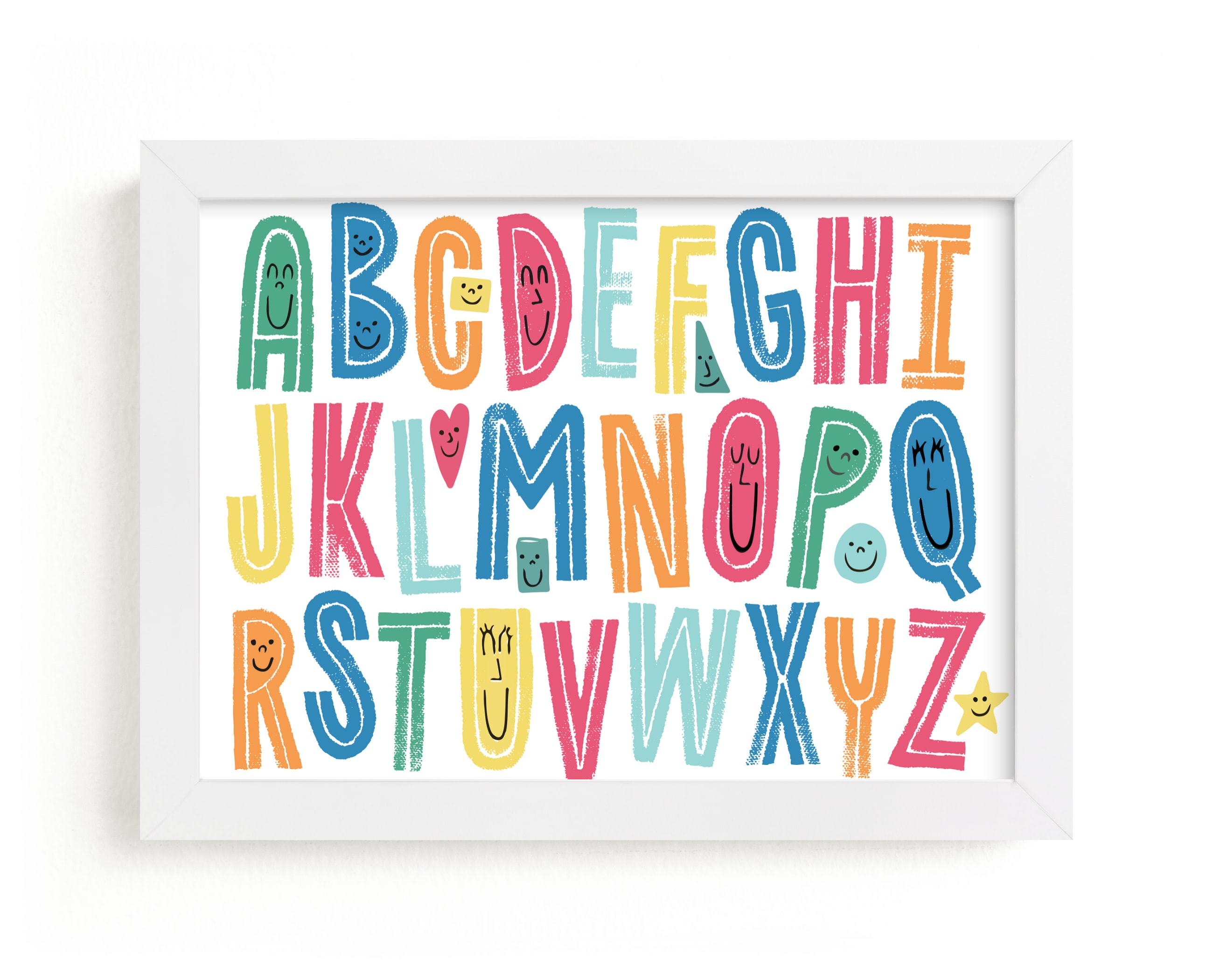 "Alphabet Buddies" - Art Print by Jessie Steury in beautiful frame options and a variety of sizes.