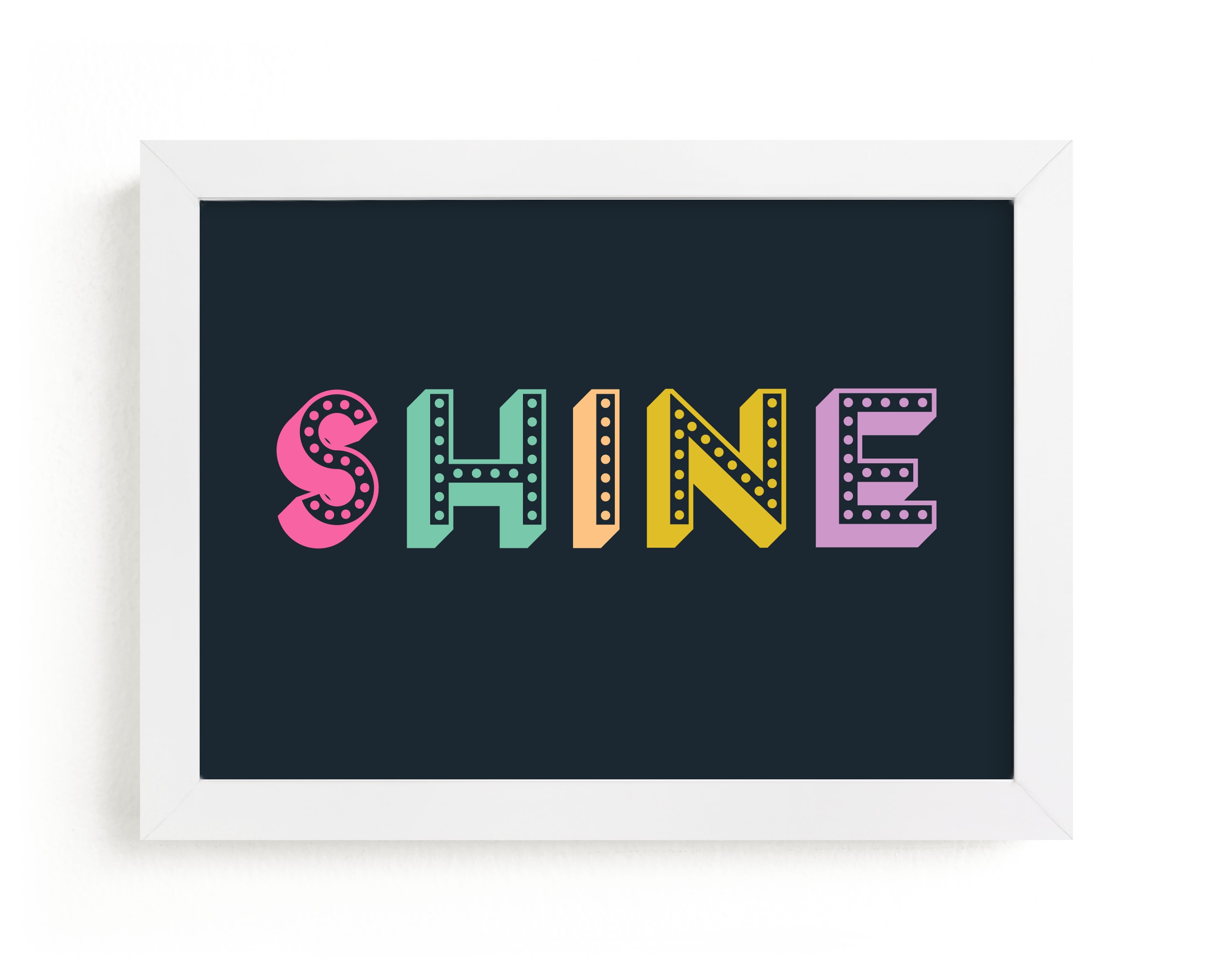 "Shine in Lights" - Art Print by Rebecca Humphreys in beautiful frame options and a variety of sizes.