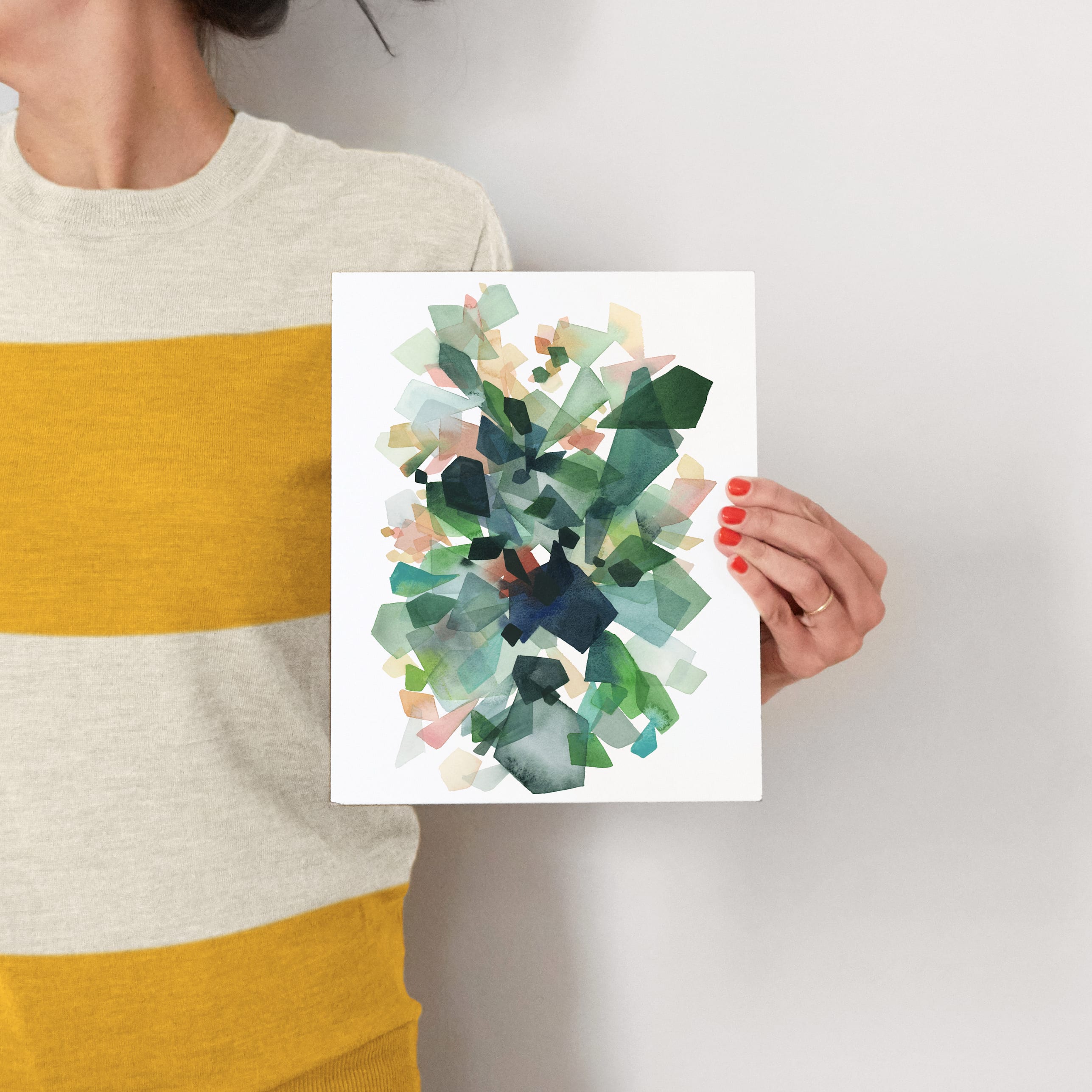 Emerald Gems Wall Art Prints by Yao Cheng Design Minted
