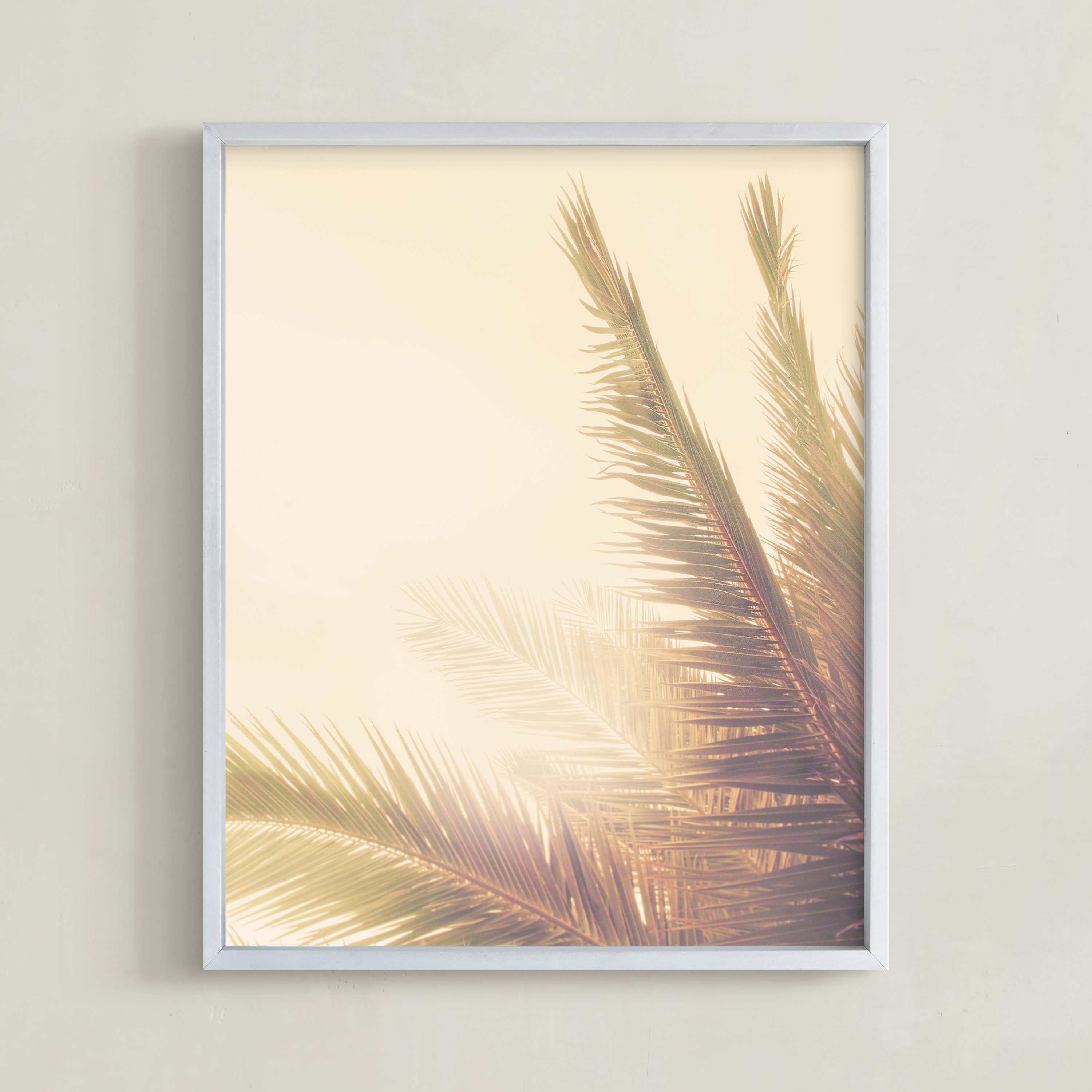 Golden Palm Tree Wall Art Prints by Wilder California Minted