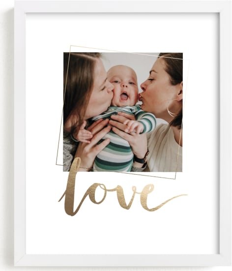 This is a gold foil stamped photo art by Anelle Mostert called Love You, Love.