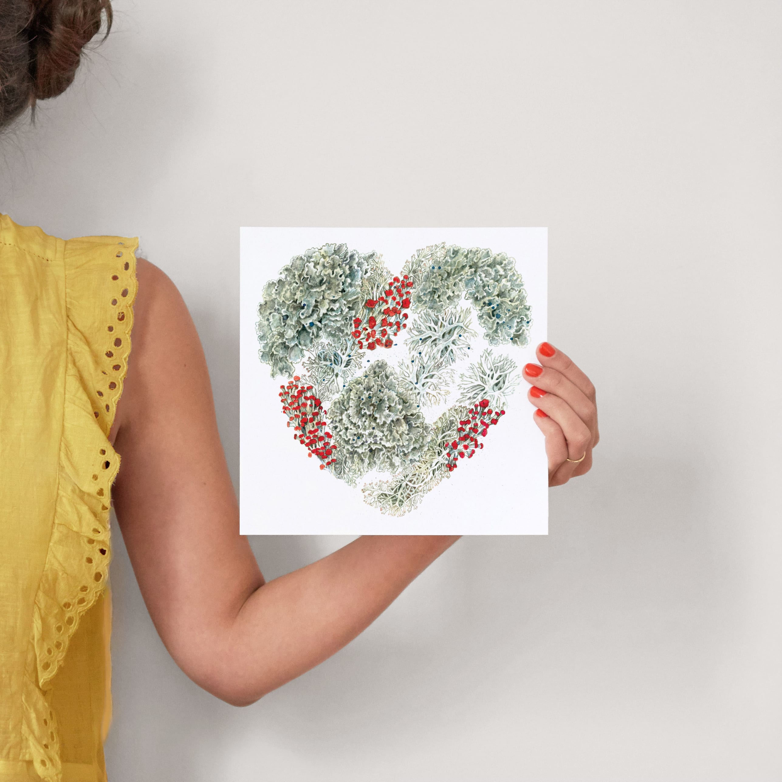 Lichen Heart Wall Art Prints by Eve Schultz Minted