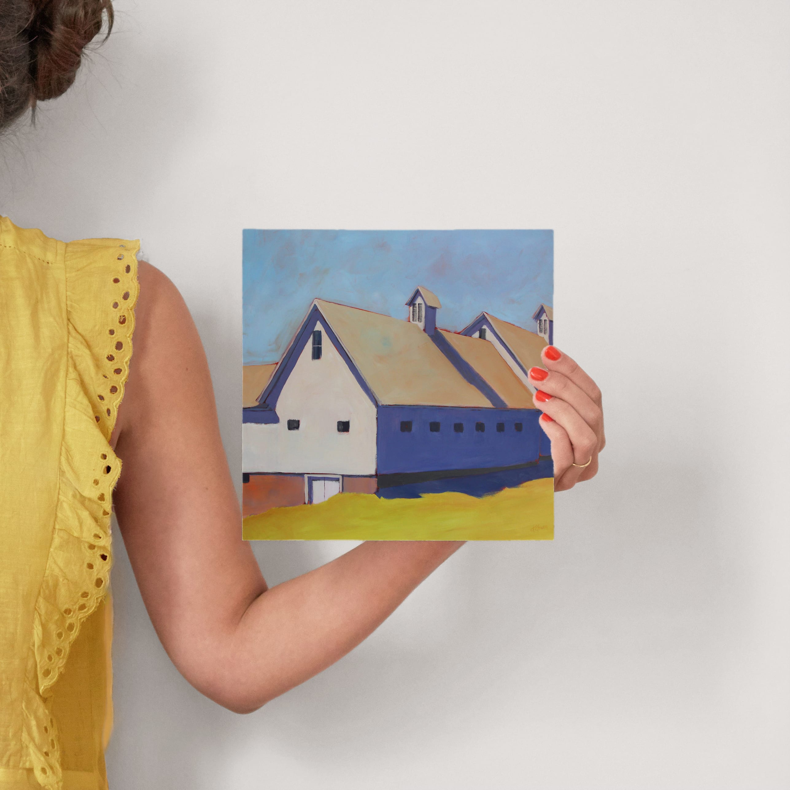 Saffron and Blue Shade Wall Art Prints by Carol C. Young Minted