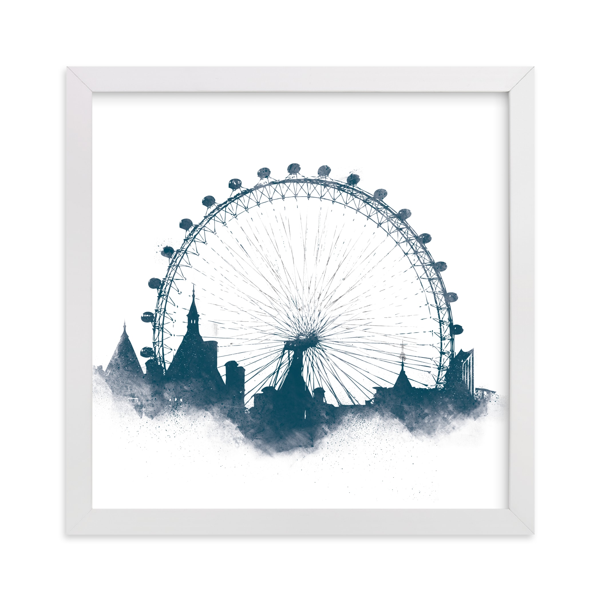 "London Eye" - Limited Edition Art Print by Paul Berthelot in beautiful frame options and a variety of sizes.