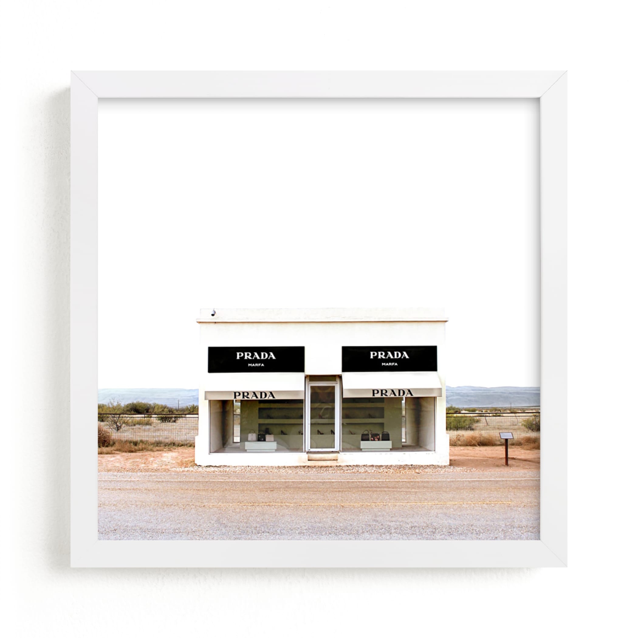 prada marfa canvas print