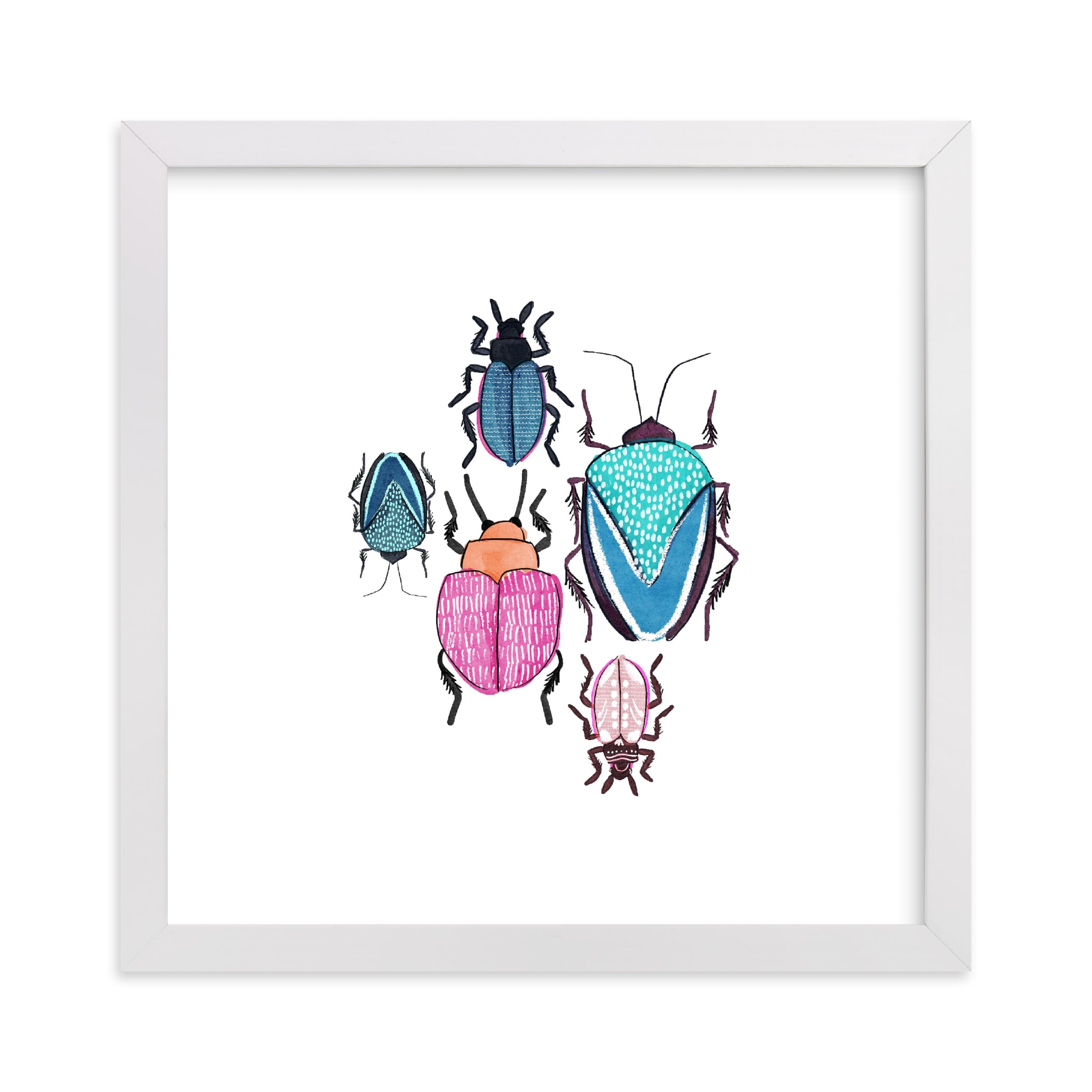 "Buggin" - Art Print by Britt Mills in beautiful frame options and a variety of sizes.