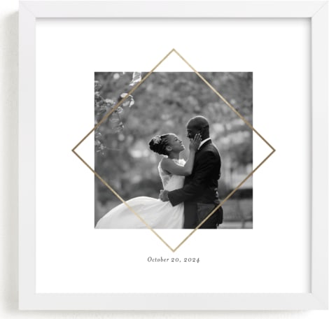This is a gold foil stamped photo art by Snow and Ivy called Love Frame.