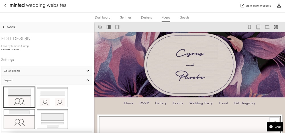how to assemble a wedding website