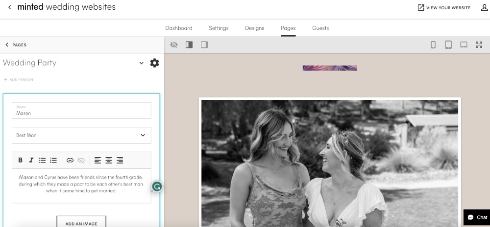 how to assemble a wedding website 14