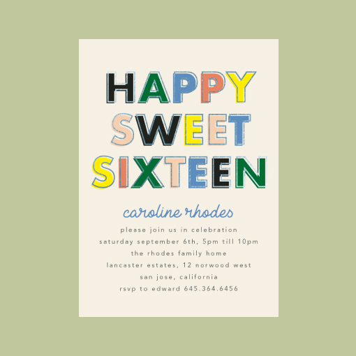 Sweet Sixteen & Quinceañera