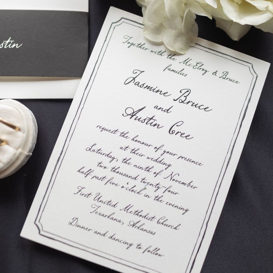 Handwritten Wedding Invitation by Cass Loh | Photo by Jasmine Cree