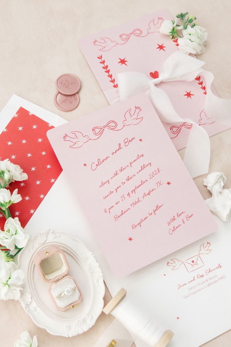 The Bird Song wedding invitation by Helena Vitto
Photo by Jill Sahner