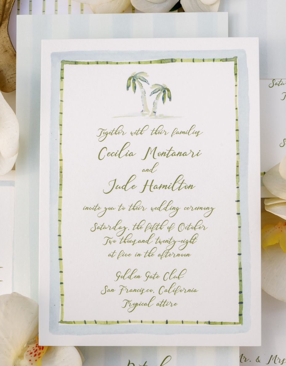 Alento wedding invitation by Pati Cascino 
Photo by Erica Robnett Photography 